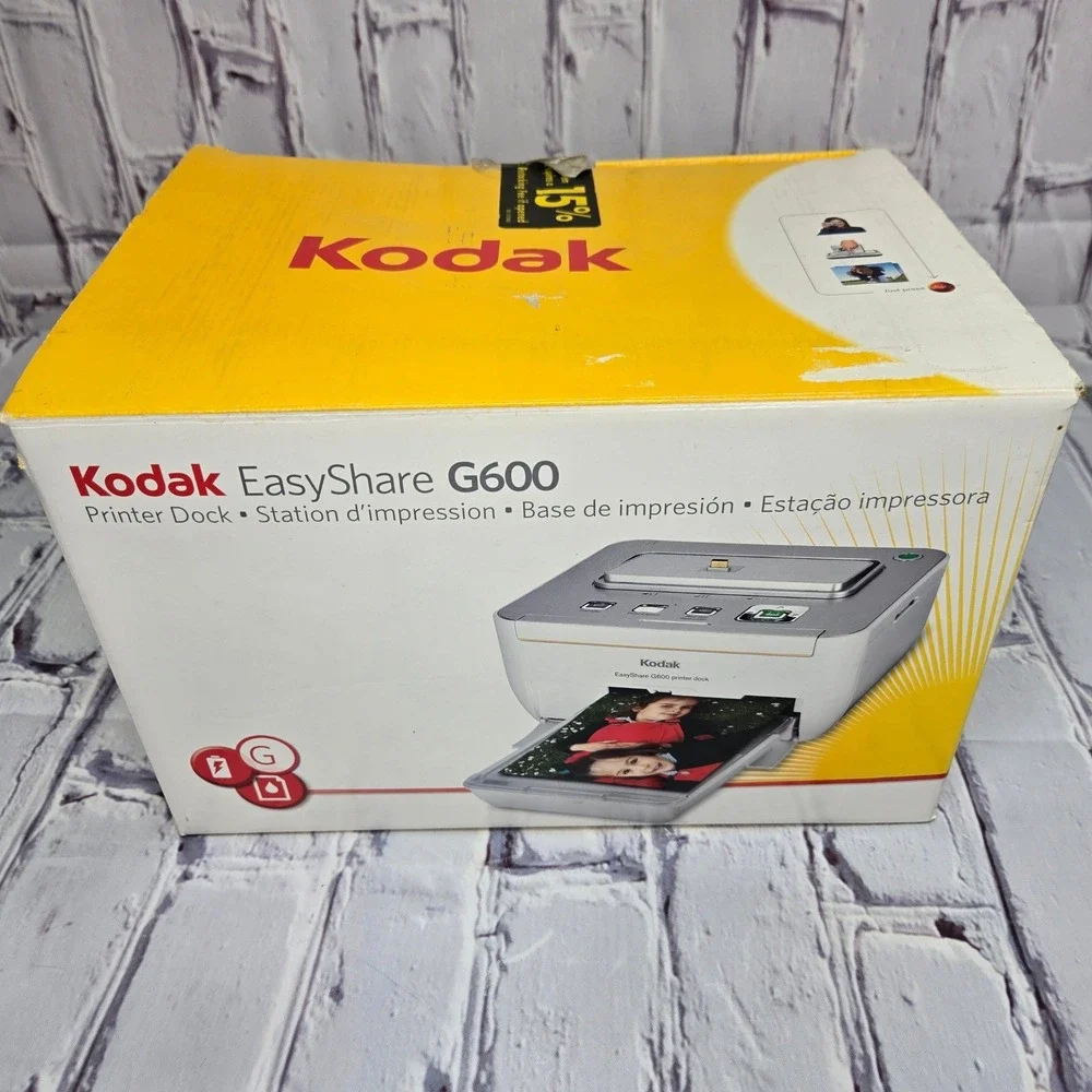Kodak EasyShare G600 Printer Dock Photo Station W/ Software Power Adapter TESTED